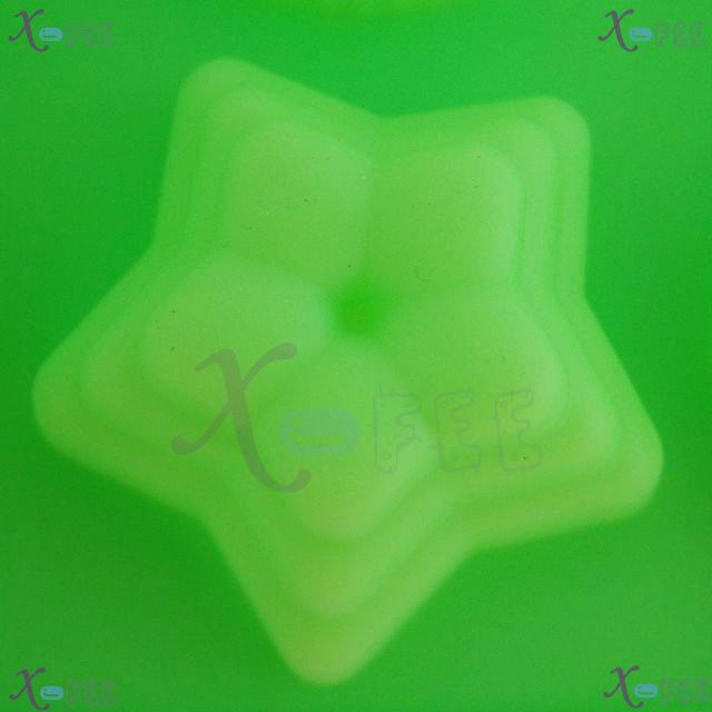 dgmj00031 Green Star NEW Kitchen 12 Different Shape Silicone Bakeware Baking Mold Cake PAN 3