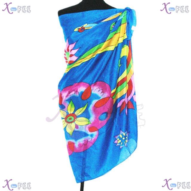 estj00274 Hawaii Wrap Cover-up Woman Multi-color NEW Western Beach Sarong Swimwear Scarf 3