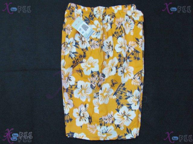 estk00024 Orange Surf Beach Lounge Man Floral Design Board Shorts 3