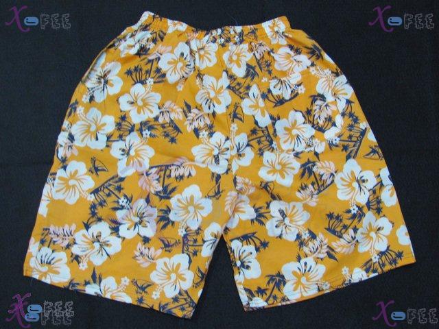 estk00024 Orange Surf Beach Lounge Man Floral Design Board Shorts 4