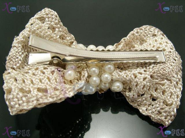 fj00219 New Fashion Craftworks Women Fiberflax Jewelry Design Pearl Imitation Barrette 2