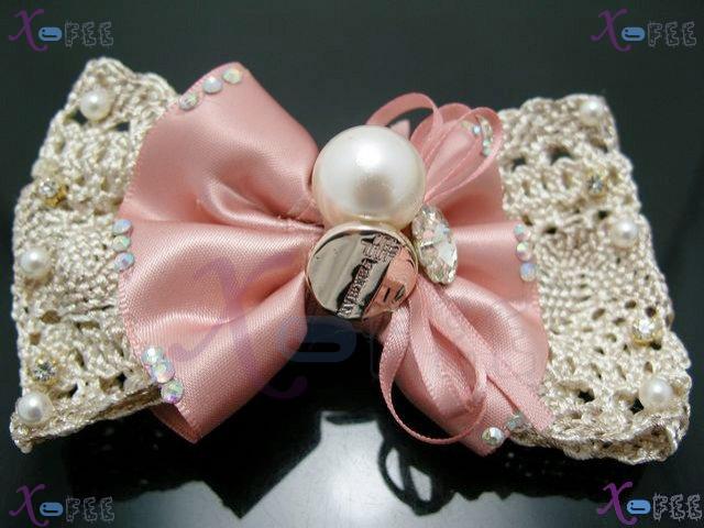 fj00222 New Women  Craftworks Design  Fiberflax Jewelry Fashion Pearl Imitation Barrette 1