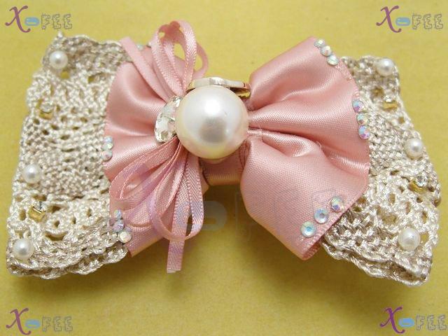 fj00222 New Women  Craftworks Design  Fiberflax Jewelry Fashion Pearl Imitation Barrette 4