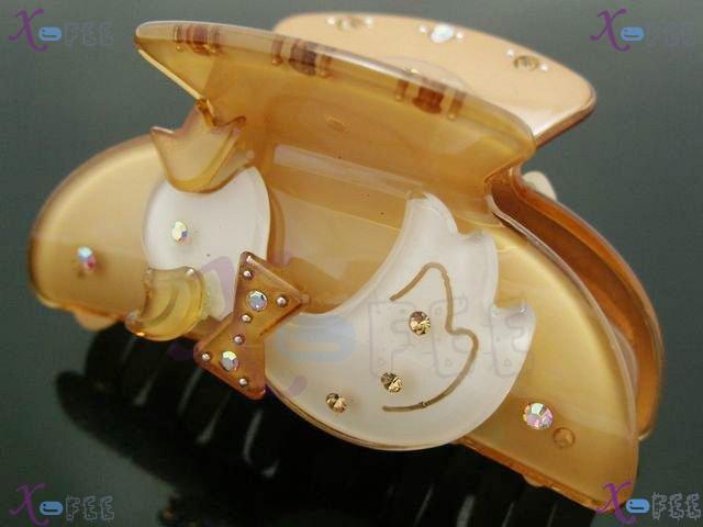 fj00254 Women Austria Crystal Duck Acrylic Fashion Craftworks Design Jewelry Hair Clamp 1