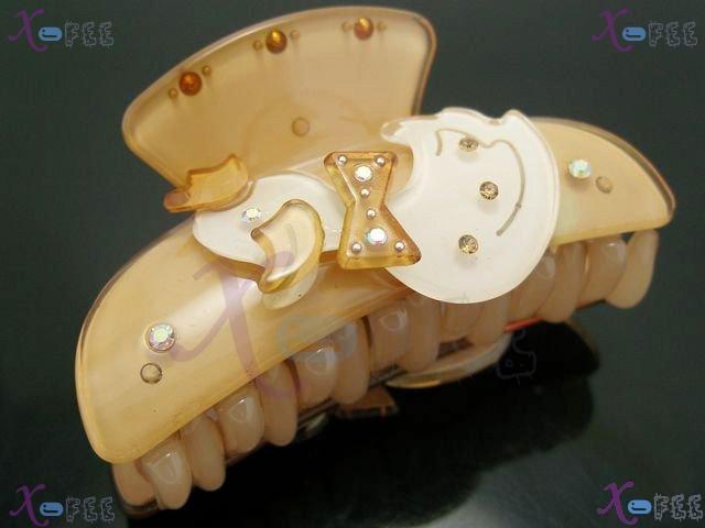 fj00254 Women Austria Crystal Duck Acrylic Fashion Craftworks Design Jewelry Hair Clamp 2