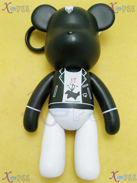 gj00024 New Lucky Collection Charm Black Figurine Silica Gel Bear Car Ornament Pendant 1