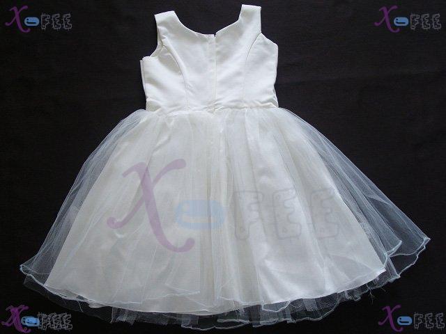 hstd00003 Girl's Pageant Party Flower Custom-Made Wedding Dress 4