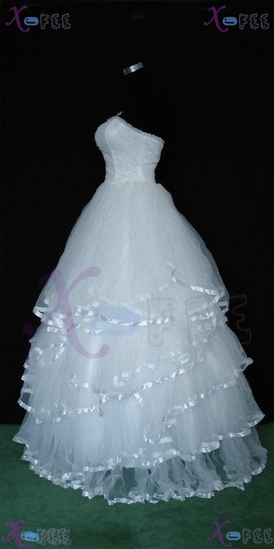 hsw00005 Strapless Bridal Custom-made Wedding Gown Wedding Dress 2