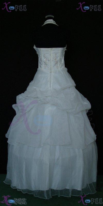 hsw00009 Custom-made White Wedding Dress Halter Wedding Gown 3