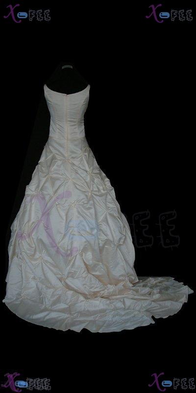 hsw00012 New Custom-made Sleeveless Wedding Dress Wedding Gown 2