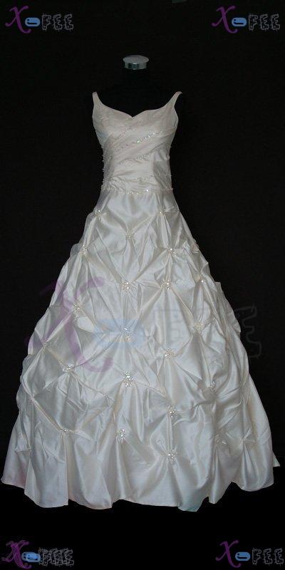 hsw00012 New Custom-made Sleeveless Wedding Dress Wedding Gown 3