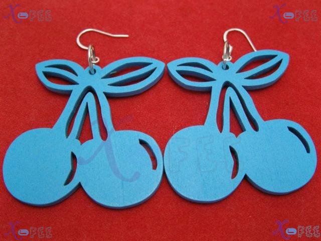 mteh00276 New Fashion Woman Jewelry Light Blue Bohemia 925 Sterling Silver Hook Earrings 4