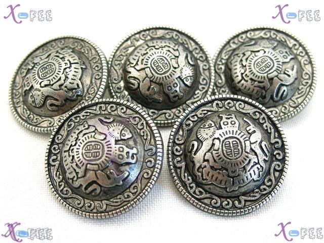 nkpf00059 Wholesale Collectibles Sewing Fabric Textile Costume 5pcs Craft Metal Buttons 1