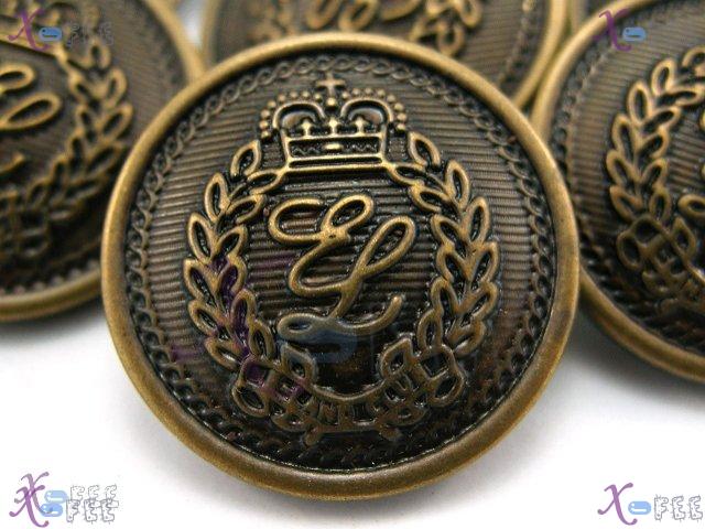 nkpf00171 Wholesale Lots 8pcs High-quality Copper Tiara 36L Shank Sewing Metal Buttons 1