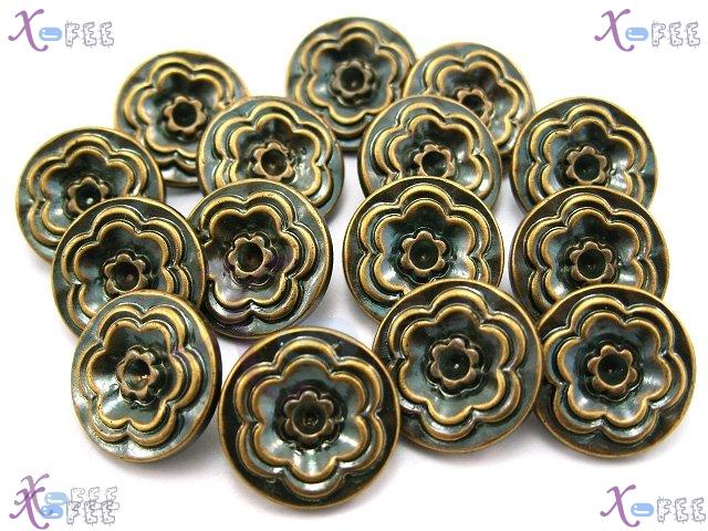 nkpf00213 Wholesale Crafts Sewing Fabric Textile 20 pcs Flower 28L Plastic Costume Buttons 3