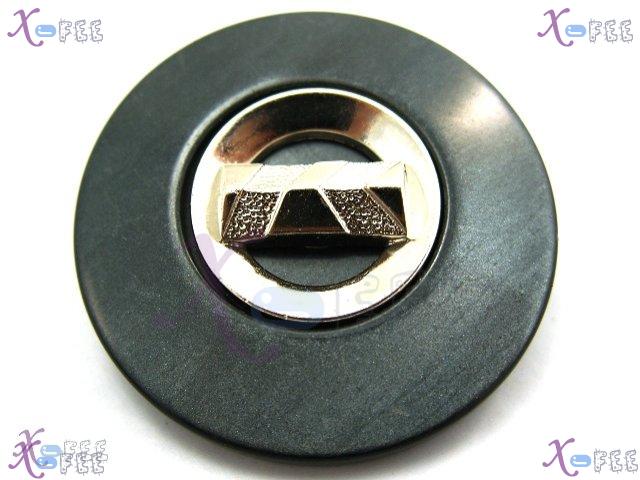 nkpf00256 Wholesale LOTS 4pcs Abstraction Black Shank Costome Sewing Resin 48L Buttons 2