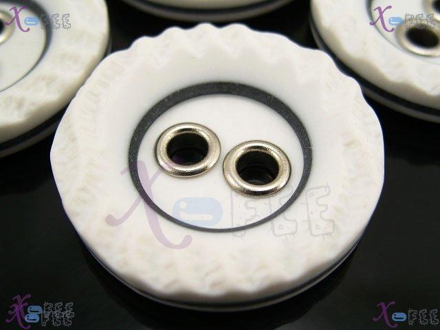 nkpf00263 Wholesale 4pcs Crafts Sewing Fabric Textile Abstraction Unique 54L Resin Buttons 2