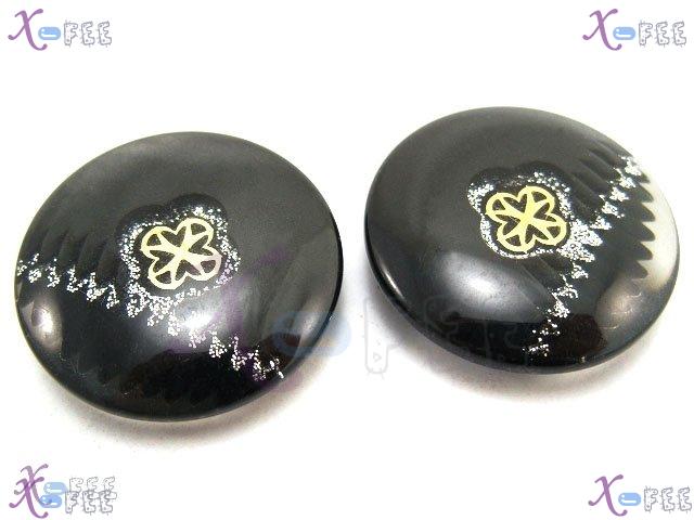 nkpf00266 Wholesale Crafts Sewing Fabric Textile 2pcs Abstraction 48L Metal Resin Buttons 1