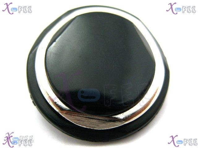 nkpf00272 NEW Wholesale LotS 4pcs Black Shank Design Sewing Abstraction 40L Resin Buttons 1