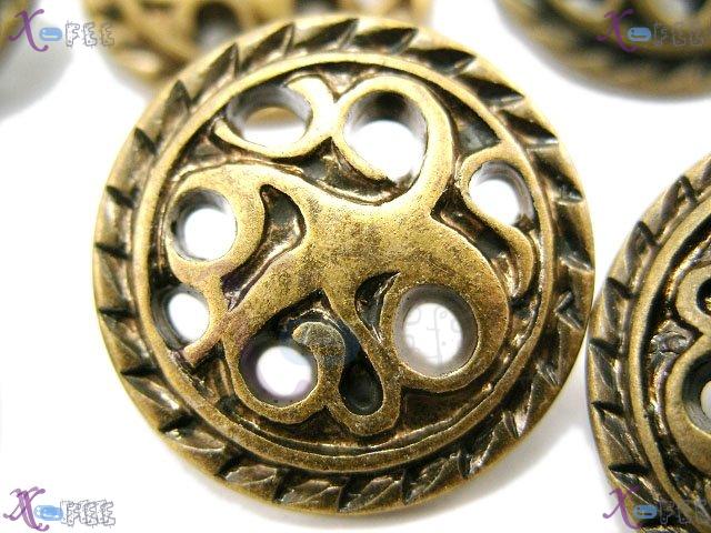 nkpf00288 Wholesale Crafts Sewing Fabric Textile 8pcs Golden 34L Plastic Costume Buttons 1