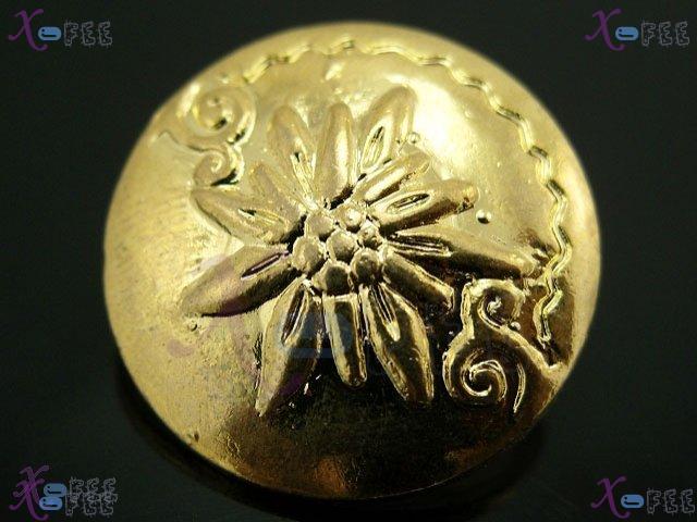 nkpf00325 Wholesale 8pcs Crafts Sewing Fabric Textile Fashion Golden Crop Metal Buttons 1