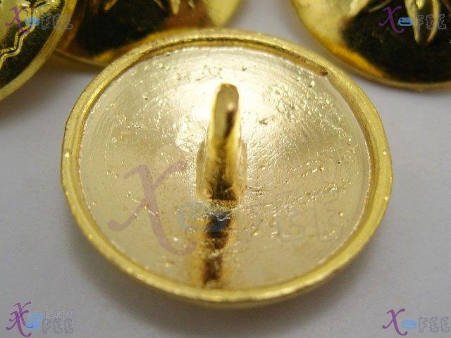 nkpf00325 Wholesale 8pcs Crafts Sewing Fabric Textile Fashion Golden Crop Metal Buttons 3