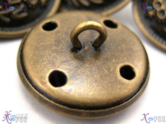 nkpf00344 Wholesale Collectibles Sewing Fabric Textile 8pcs Costume Copper Metal Buttons 2