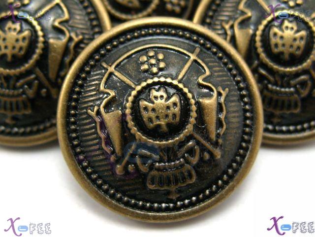 nkpf00347 Wholesale Crafts Sewing Fabric Textile 8pcs Uniform Design Metal Flower Buttons 1