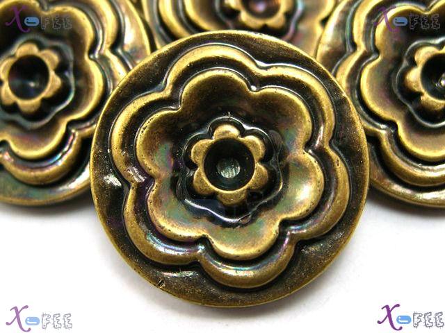 nkpf00348 Wholesale Crafts Sewing Fabric Textile 9 pcs 32L Plastic Unique Flower Buttons 1