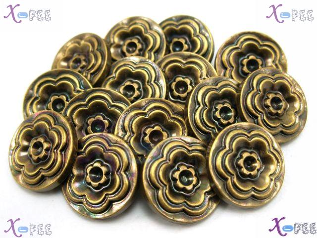 nkpf00348 Wholesale Crafts Sewing Fabric Textile 9 pcs 32L Plastic Unique Flower Buttons 3