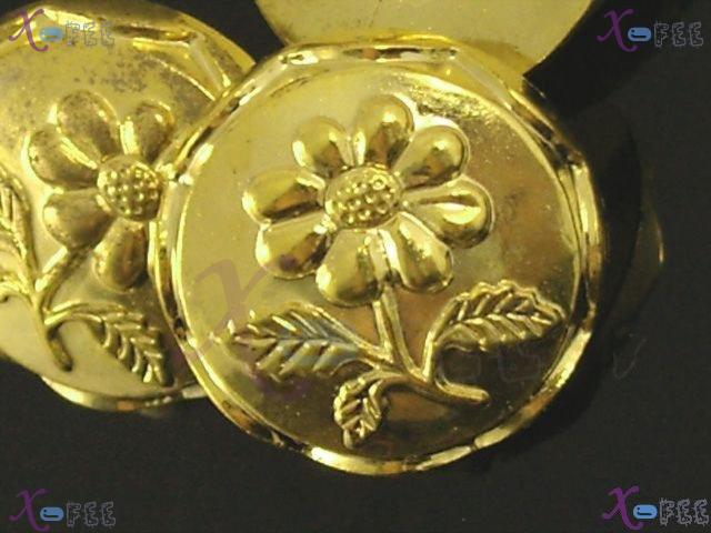 nkpf00407 Fad Lots Crafts Sewing Textile Fashion 10pcs Golden Plant 34L Plastic Buttons 1