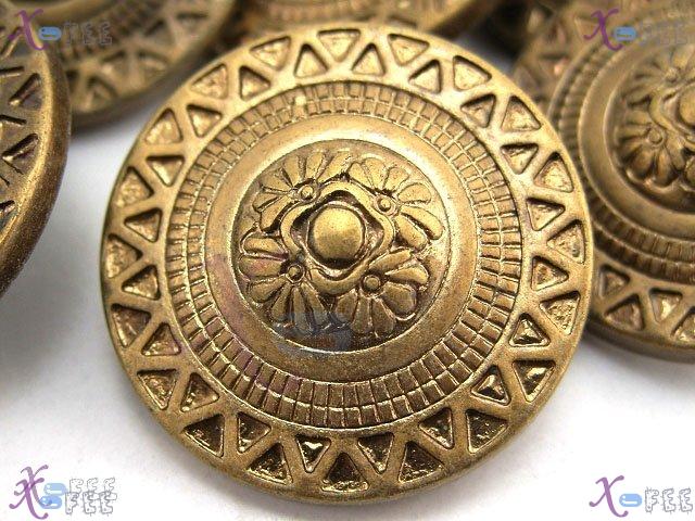 nkpf00408 Wholesale 8pcs Crafts Sewing Textile Ethnic Copper Color 40L Plastic Buttons 1