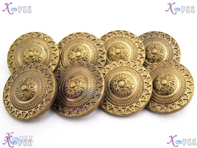 nkpf00408 Wholesale 8pcs Crafts Sewing Textile Ethnic Copper Color 40L Plastic Buttons 3