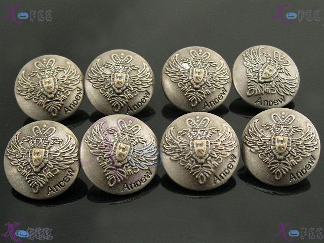 nkpf00453 Wholesale Crafts Sewing Fabric Textile 8pcs Costume Fashion 36L Metal Buttons 3