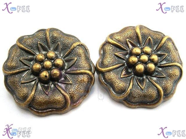 nkpf00482 2 PCS Wholesale Crafts Sewing Fabric Textile 58L Plastic Lotus Flower Buttons 1