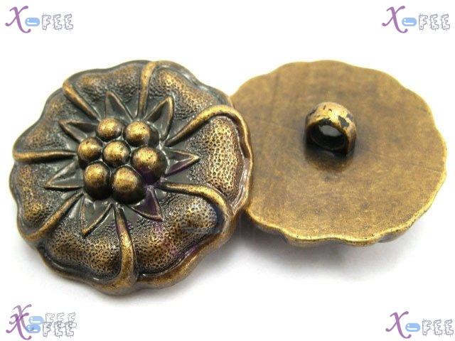 nkpf00482 2 PCS Wholesale Crafts Sewing Fabric Textile 58L Plastic Lotus Flower Buttons 3