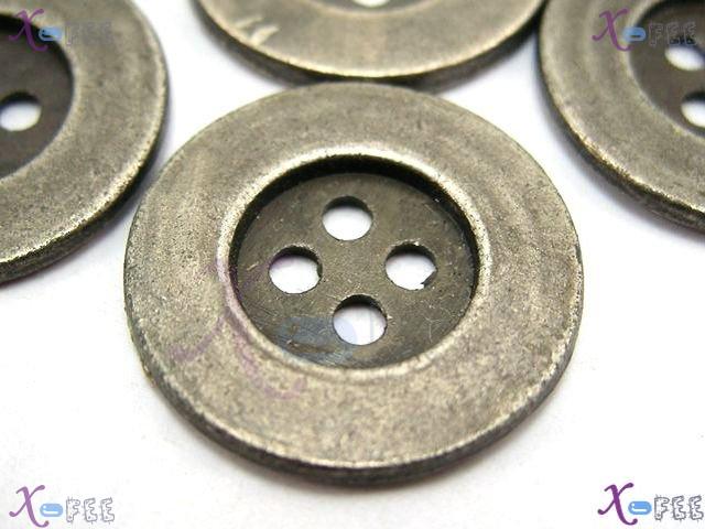 nkpf00596 Wholesale 8pcs Crafts Sewing Fabric Textile Abstraction Metal Pattern Buttons 2