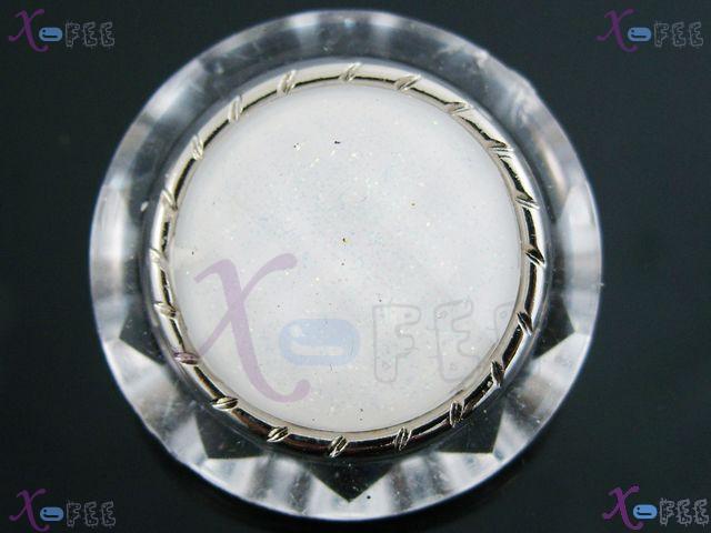 nkpf00642 New Crafts Sewing Fabric 48L 2pcs Unique Cutting Surface Resin Crystal Buttons 1