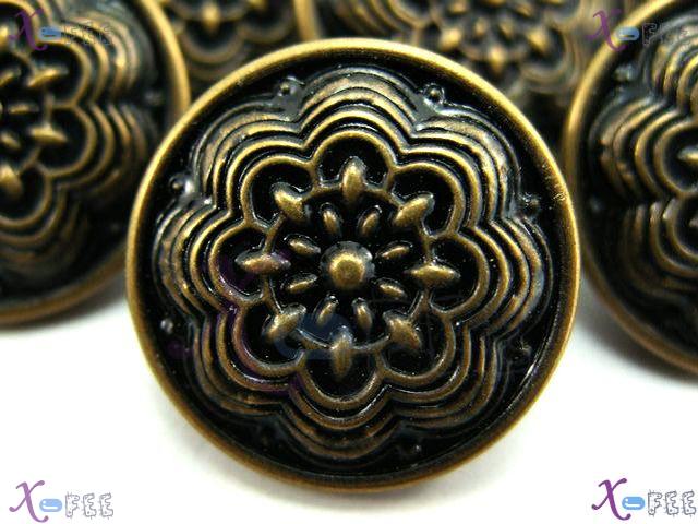 nkpf00649 New Crafts Sewing Fabric Textile 10pcs Abstraction Unique Metal Flower Buttons 1