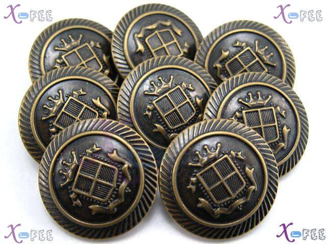 nkpf00653 Wholesale 8pcs Collection Sewing Fabric Abstraction Unique Sign Metal Buttons 3