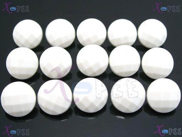 nkpf00751 New Design Sewing Fabric Modish Lot White 15pcs Cutting Plastic Design Buttons 3