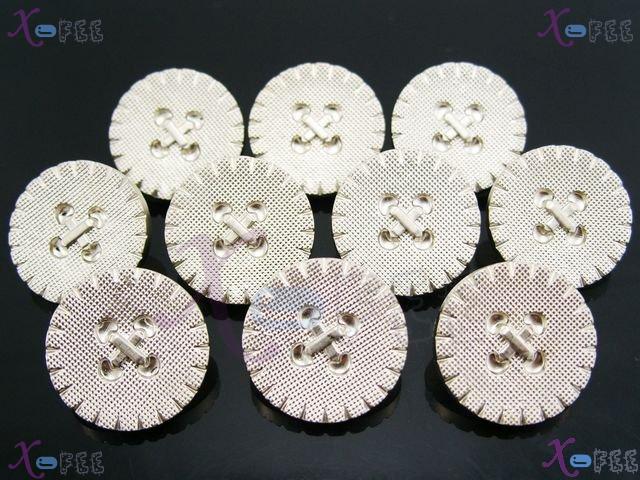 nkpf00772 New 10pcs Abstraction Crafts Fabric Textile Crossed Pattern Plastic 34L Buttons 3