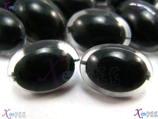 nkpf00801 Wholesale Crafts Fabric Textile Transparent 20pcs Black Costume Resin Buttons 2