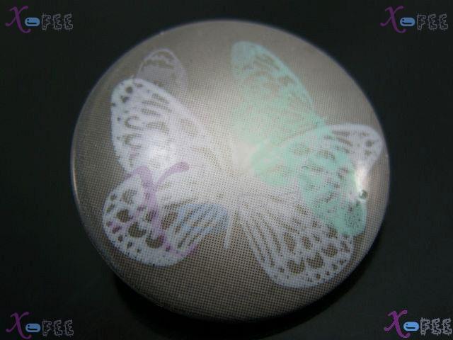 nkpf00842 Collection Wholesale Crafts Fabric Textile 2pcs Design Butterfly Resin Buttons 1