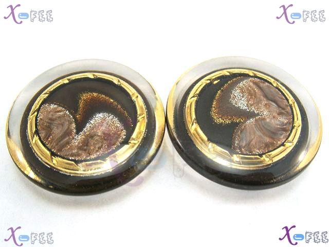 nkpf00849 Wholesale Collection Crafts Fabric Textile 2pcs Design 60L Resin Costume Buttons 1