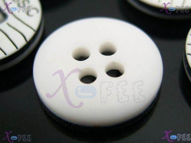 nkpf00873 NEW Wholesale Fabric Textile Popular 24pcs Abstraction Character Resin Buttons 2