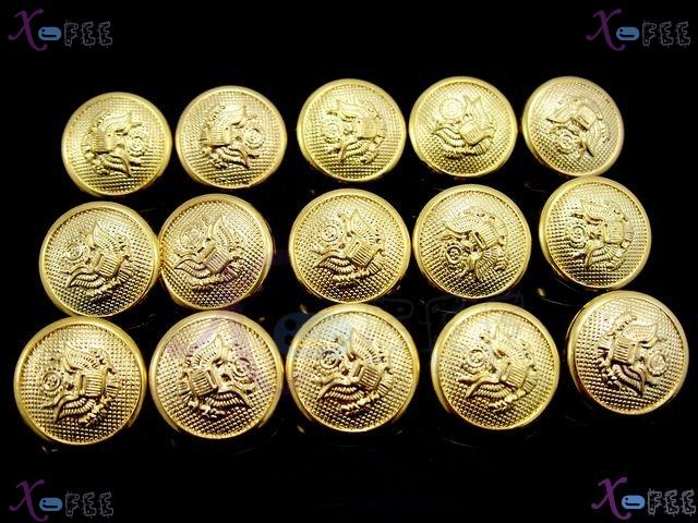 nkpf00889 Wholesale Lots 8pcs Golden Phoenix Plastic 32L Buttons 3