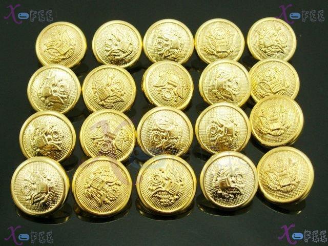 nkpf00907 Wholesale Crafts Sewing Fabric Textile 20pcs Golden Phoenix Plastic 28L Buttons 3