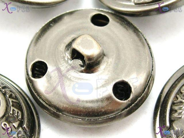 nkpf00911 38L Wholesale Collection Fabric Textile 5pcs Unique Number Letter Metal Buttons 2