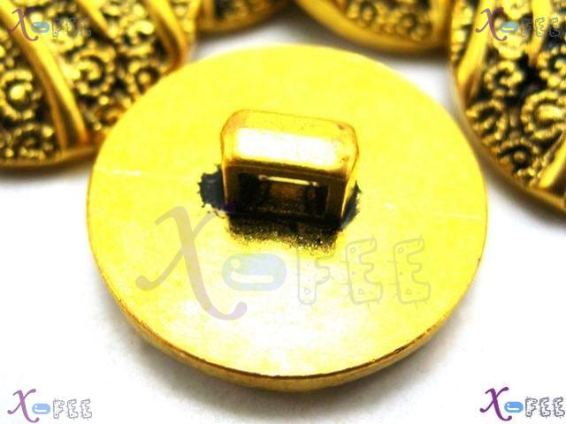 nkpf00930 12pcs Costume Sewing Fabric Textile Fashion Tribe Pattern Golden Plastic Buttons 3